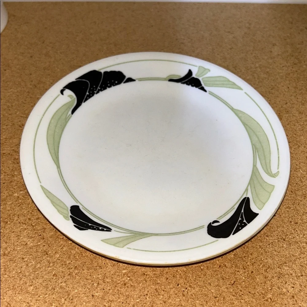 BLACK ORCHID by Corningware set of 4 Coffee Cup Mug and 2 salad plate - Picture 6 of 6